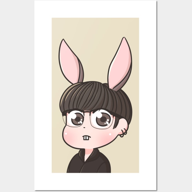 BTS Jungkook glasses Wall Art by Oricca